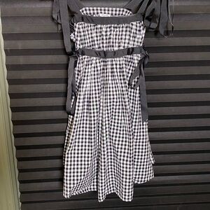 Black and White Gingham Dress